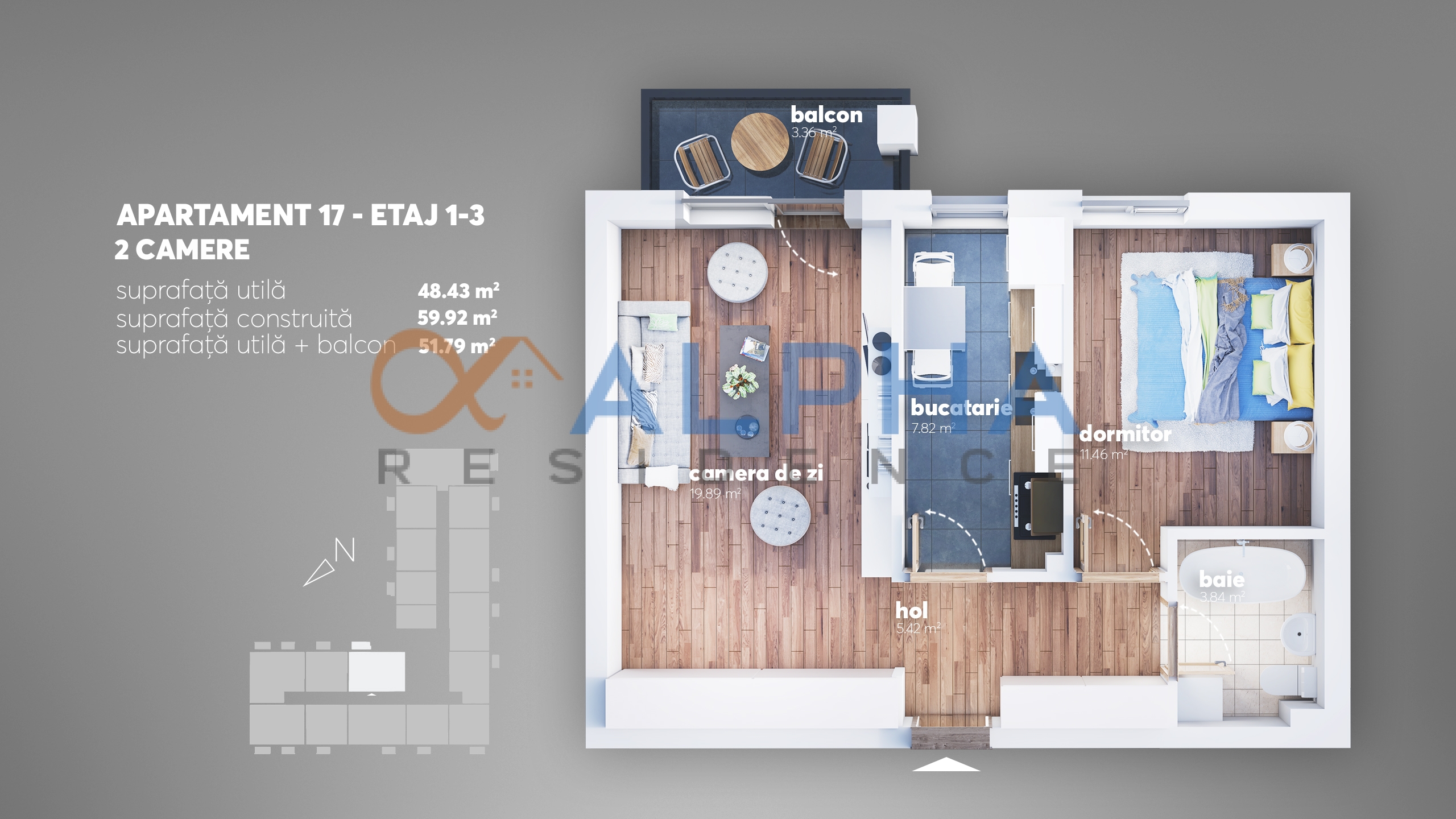 Arhive Apartamente Cu 2 Camere - Alpha Residence - Apartamente Noi ...